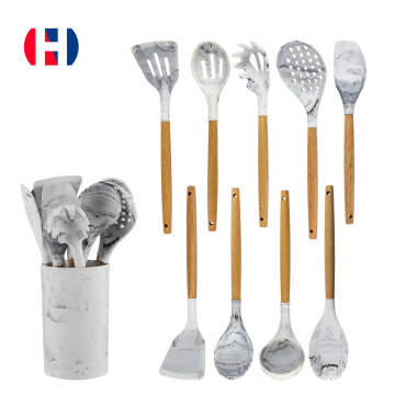 Set de herramientas de cocina de silicona de 9 piezas